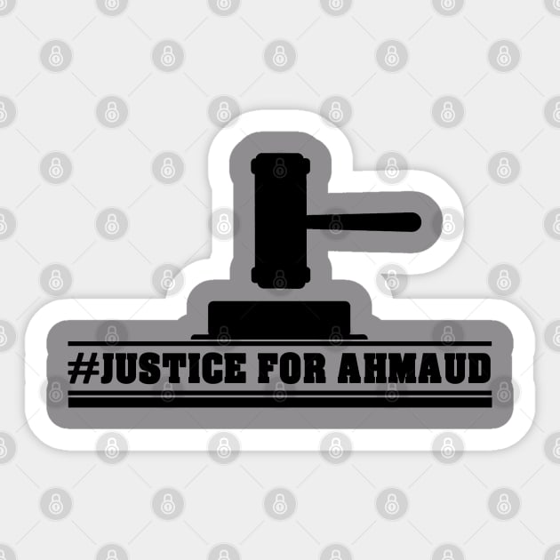 Justice For Ahmaud Sticker by BaronBoutiquesStore